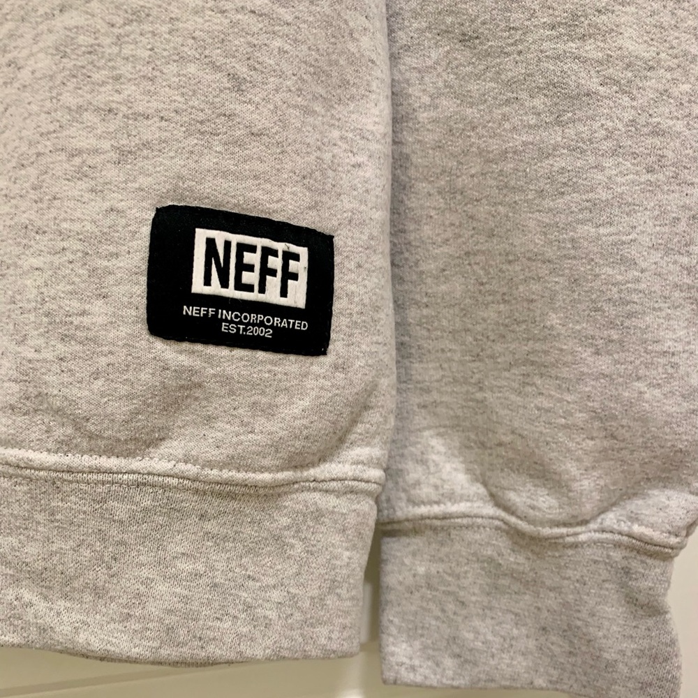 Neff Disney Collection Gray Floral Mickey Mouse Sweatshirt - Size Small - Picture 2 of 5